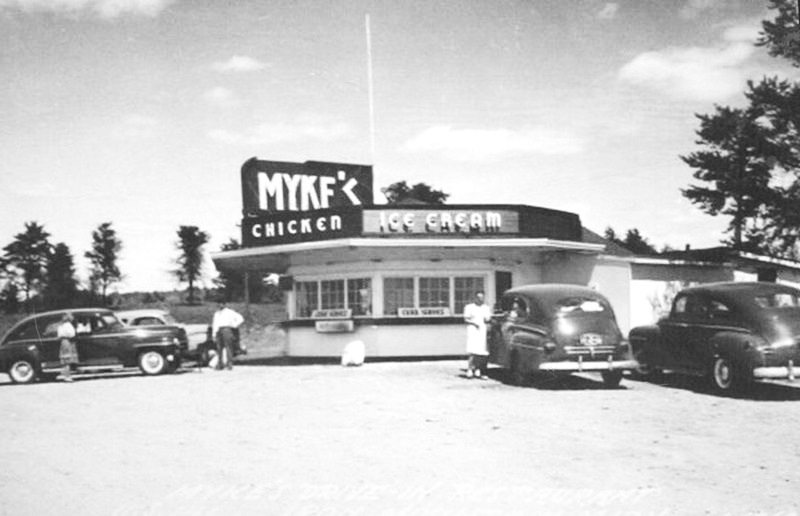 Mykes Drive-Inn (Mykes Bar-B-Q) - Postcard (newer photo)